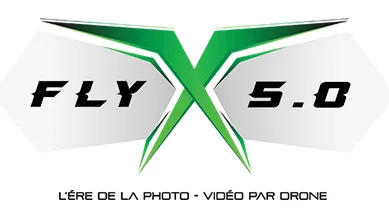 Logo d'un télépilote de drone d'Occitanie. Drone Fly5.0. Création d'un site internet WordPress.